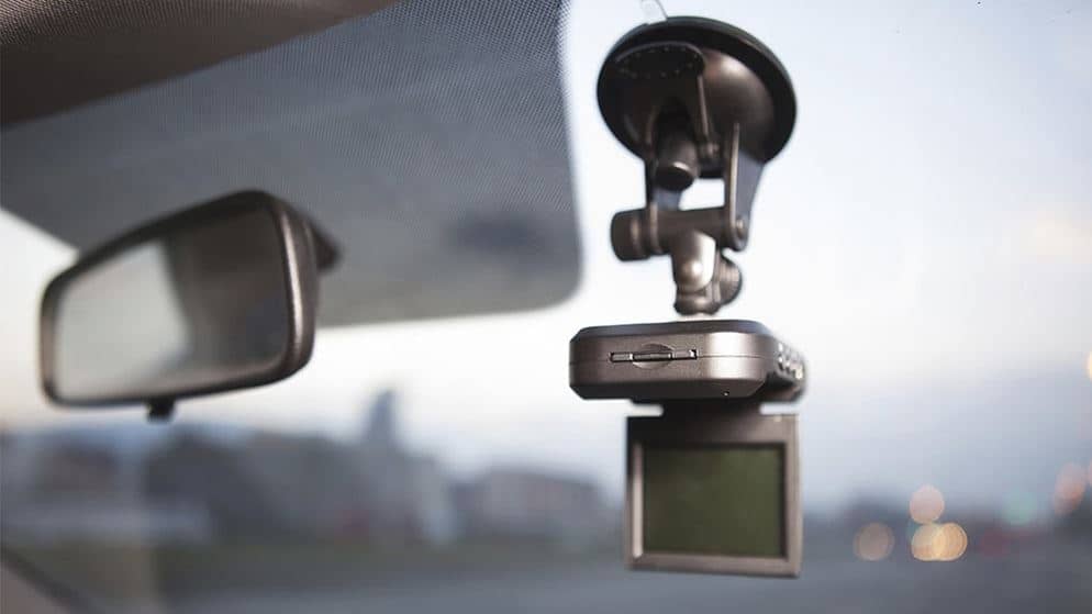 dashboard camera of a car